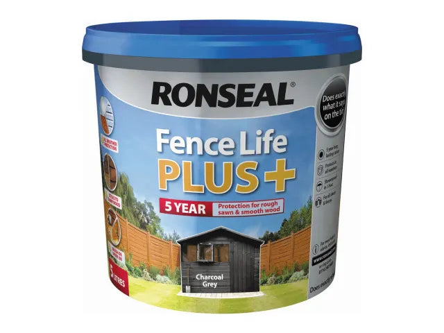 Ronseal Fence Life Plus+ Charcoal Grey 5 litre