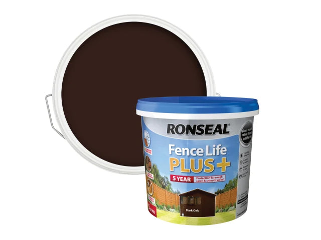 Ronseal Fence Life Plus+ Dark Oak 5 litre