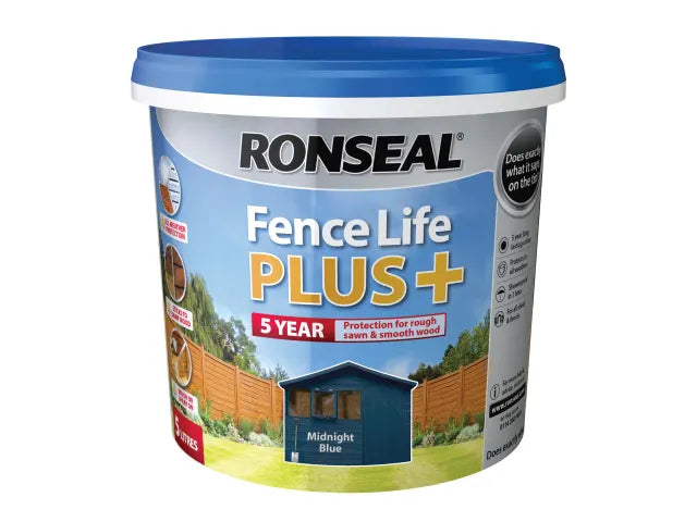 Ronseal Fence Life Plus+ Midnight Blue 5 litre