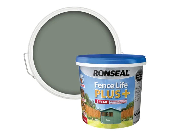 Ronseal Fence Life Plus+ Sage 5 litre