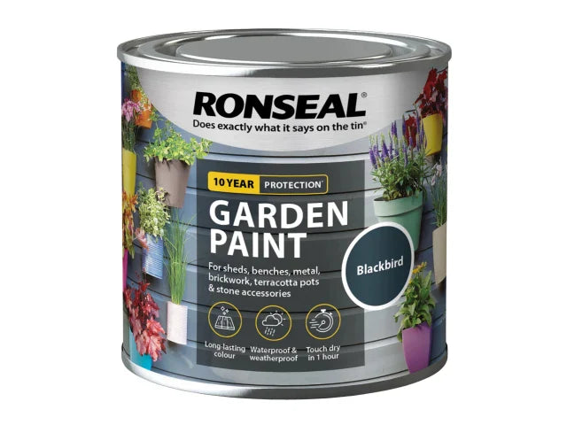 Ronseal Garden Paint Blackbird 250ml