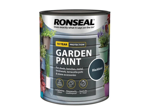 Ronseal Garden Paint Blackbird 750ml