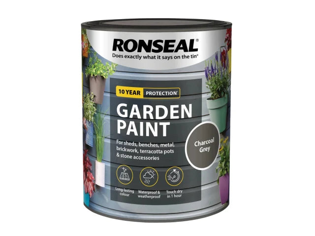 Ronseal Garden Paint Charcoal Grey 750ml