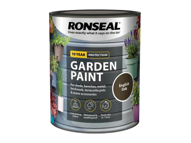 Ronseal Garden Paint English Oak 750ml