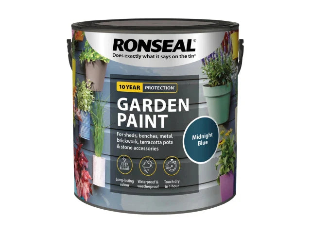 Ronseal Garden Paint Midnight Blue 2.5 litre