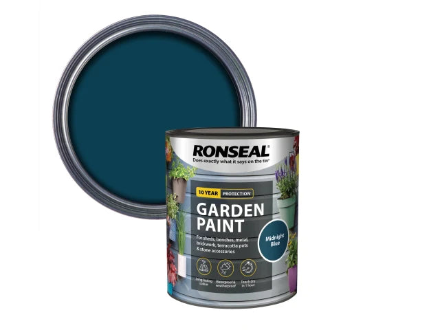 Ronseal Garden Paint Midnight Blue 750ml