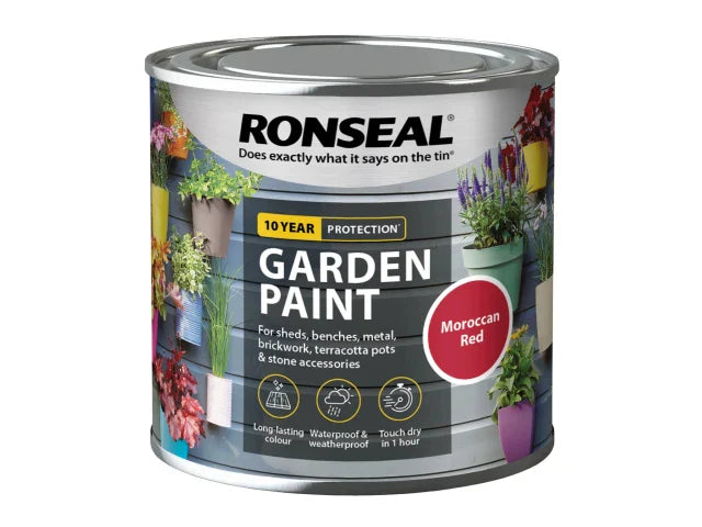 Ronseal Garden Paint Moroccan Red 250ml