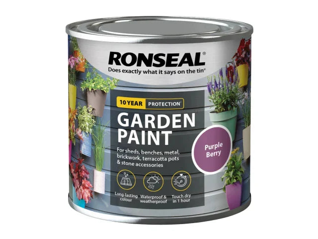 Ronseal Garden Paint Purple Berry 250ml