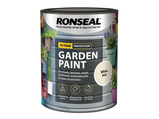 Ronseal Garden Paint White Ash 750ml