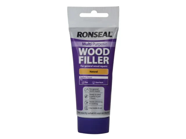 Ronseal Multipurpose Wood Filler Tube Natural 100g