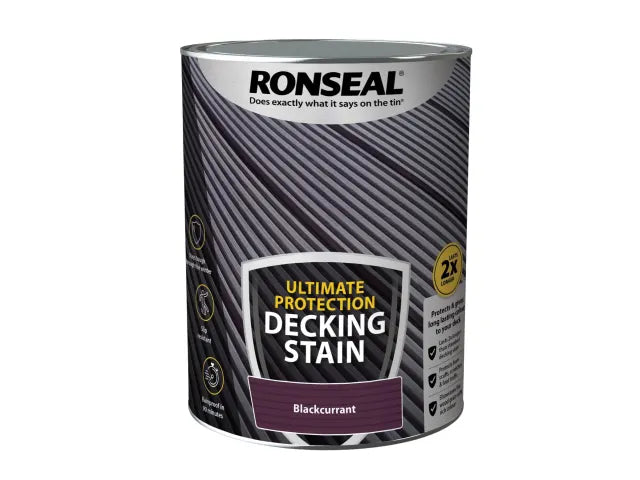 Ronseal Ultimate Protection Decking Stain Blackcurrant 5 litre