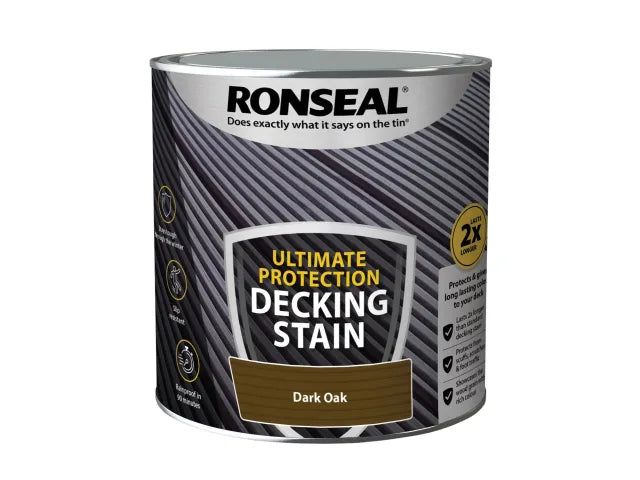 Ronseal Ultimate Protection Decking Stain Dark Oak 2.5 litre