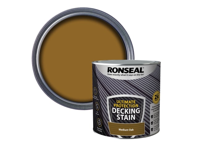 Ronseal Ultimate Protection Decking Stain Medium Oak 2.5 litre