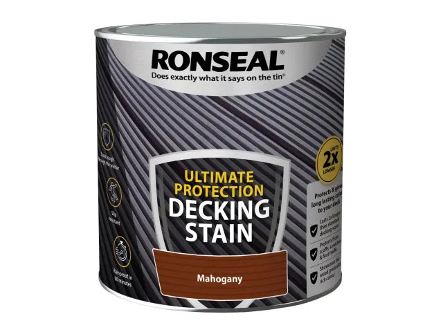 Ronseal Ultimate Protection Decking Stain Rich Mahogany 2.5 litre