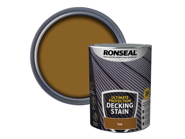 Ronseal Ultimate Protection Decking Stain Rich Teak 2.5 litre