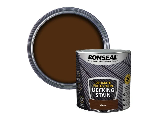 Ronseal Ultimate Protection Decking Stain Walnut 2.5 litre