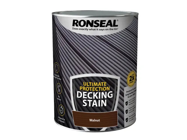 Ronseal Ultimate Protection Decking Stain Walnut 5 litre