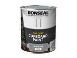 Ronseal One Coat Cupboard Paint Ivory Satin 750ml