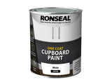 Ronseal One Coat Cupboard Paint White Satin 750ml