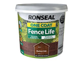 Ronseal One Coat Fence Life Medium Oak 5 litre