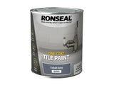 Ronseal One Coat Tile Paint Cobalt Grey Gloss 750ml