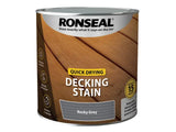 Ronseal Quick Drying Decking Stain Rocky Grey 2.5 litre