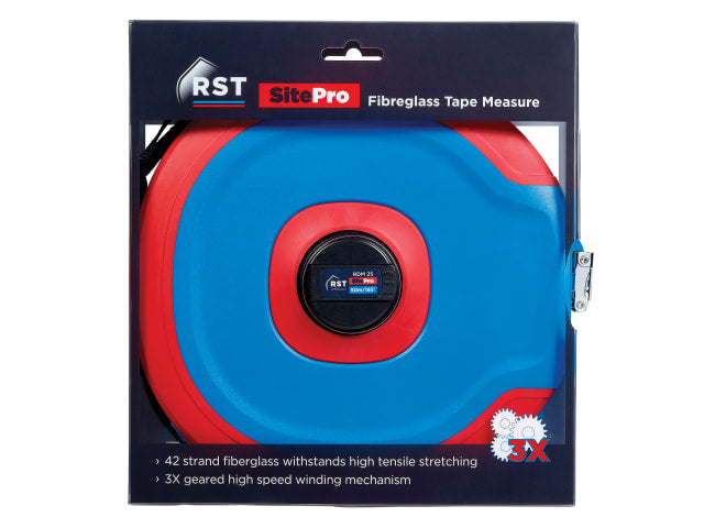 R.S.T. SitePro Fibreglass Tape 50m/165ft (Width 13mm)