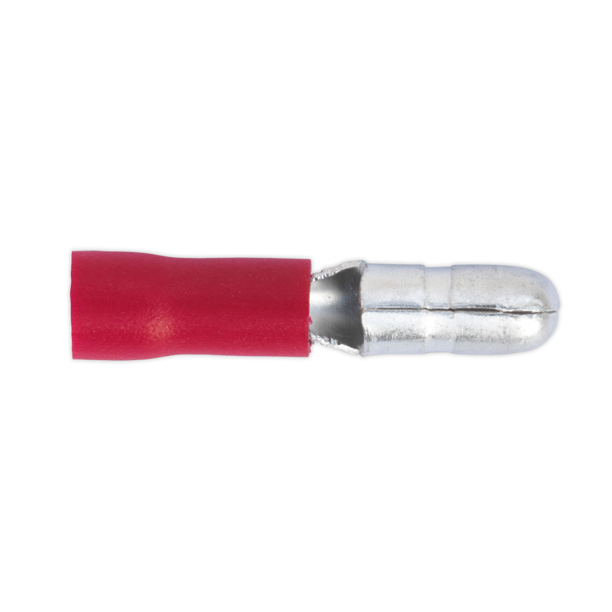 Sealey Bullet Terminal Ø4mm Male Red Pack of 100