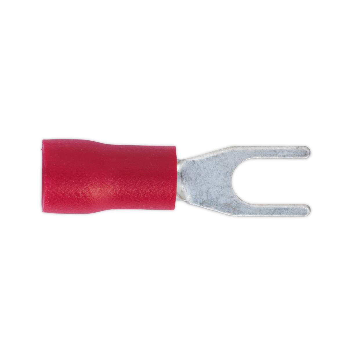Sealey Easy-Entry Fork Terminal Ø3.7mm (4BA) Red Pack of 100