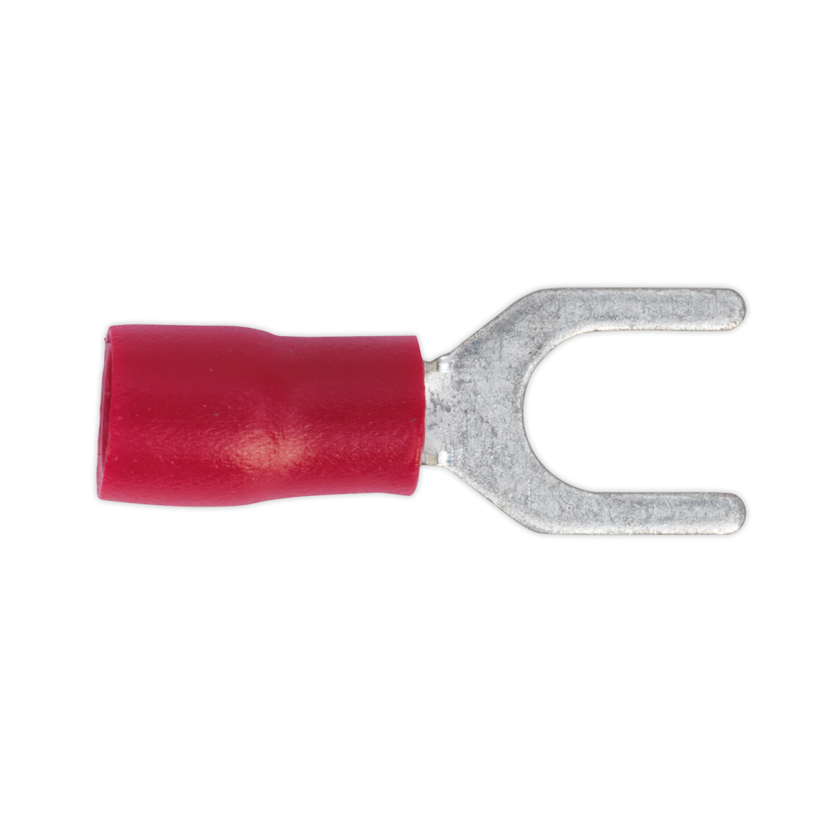 Sealey Easy-Entry Fork Terminal Ø5.3mm (2BA) Red Pack of 100