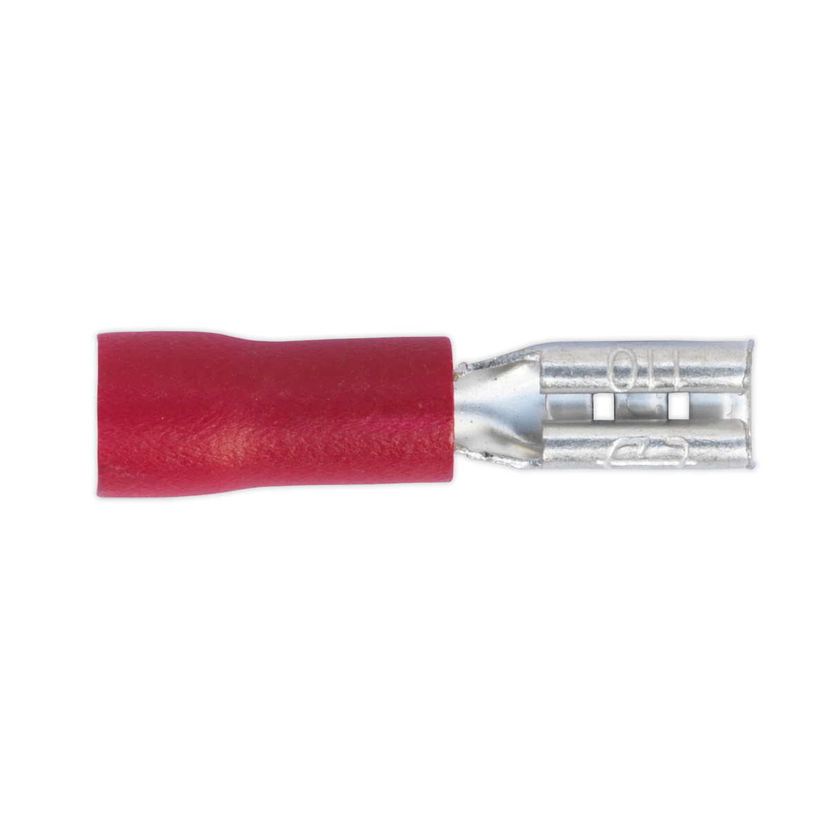 Sealey Push-On Terminal 2.8mm Female Red Pack of 100
