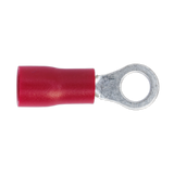 Sealey Easy-Entry Ring Terminal Ø4.3mm (4BA) Red Pack of 100