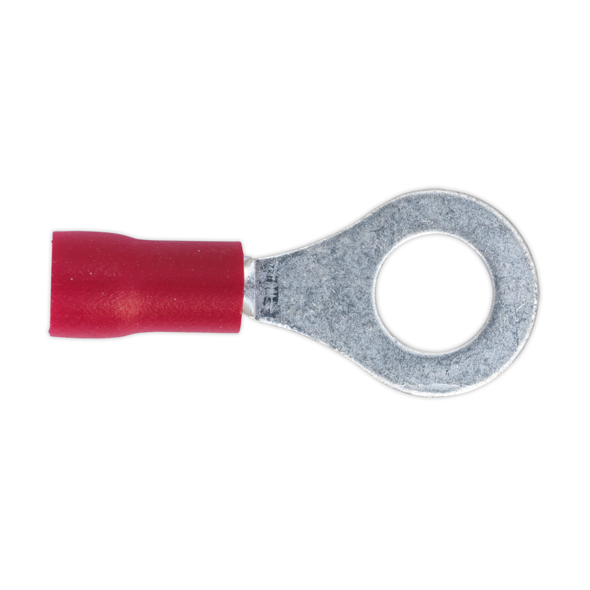 Sealey Easy-Entry Ring Terminal Ø6.4mm (1/4") Red Pack of 100