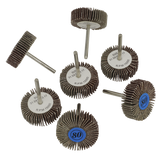 Sealey Rotary Tool Flap Wheel Set 7pc Ø30mm