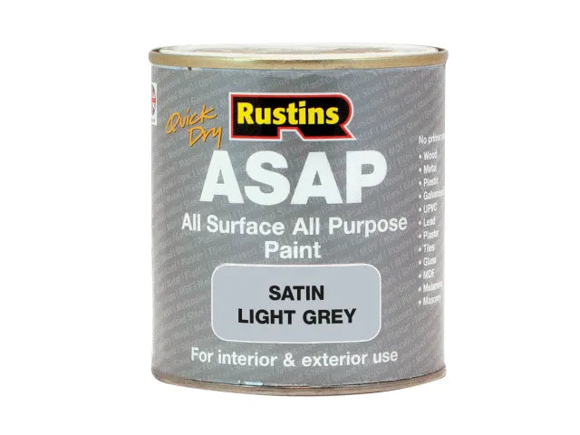 Rustins ASAP Paint Light Grey 500ml