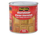 Rustins Exterior Varnish Clear Gloss 250ml