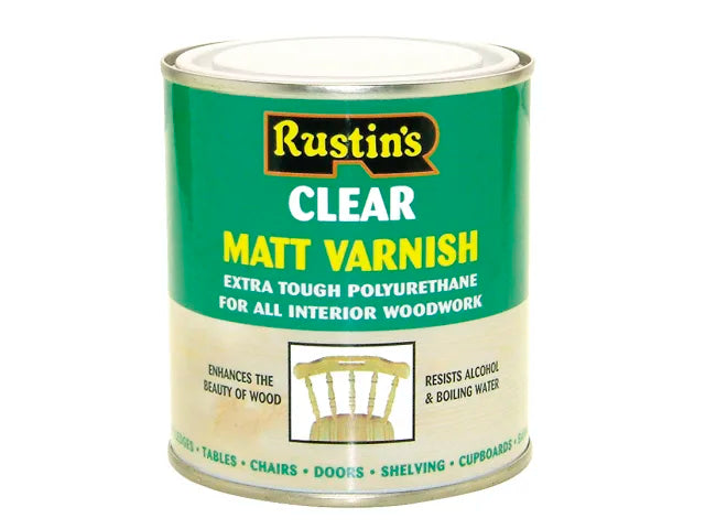 Rustins Polyurethane Varnish Matt Clear 1 litre