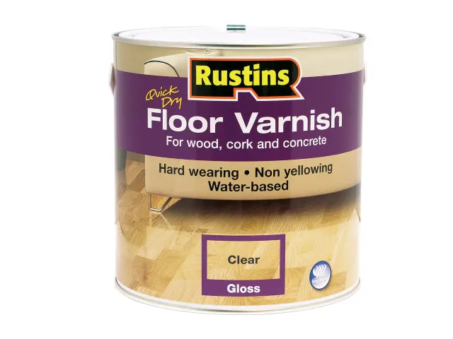 Rustins Quick Dry Floor Varnish Gloss 2.5 litre