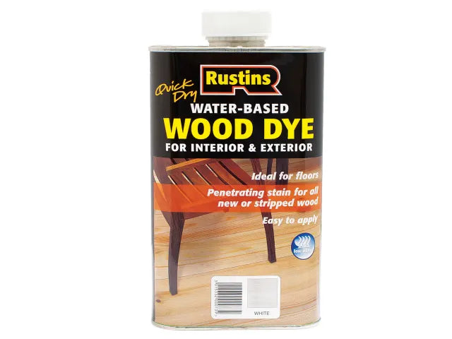 Rustins Quick Dry White Wood Dye 1 litre