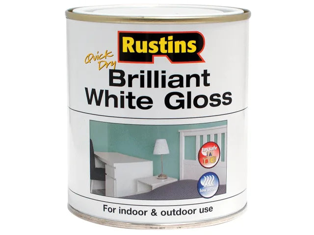 Rustins Quick Dry Brilliant White Gloss 250ml