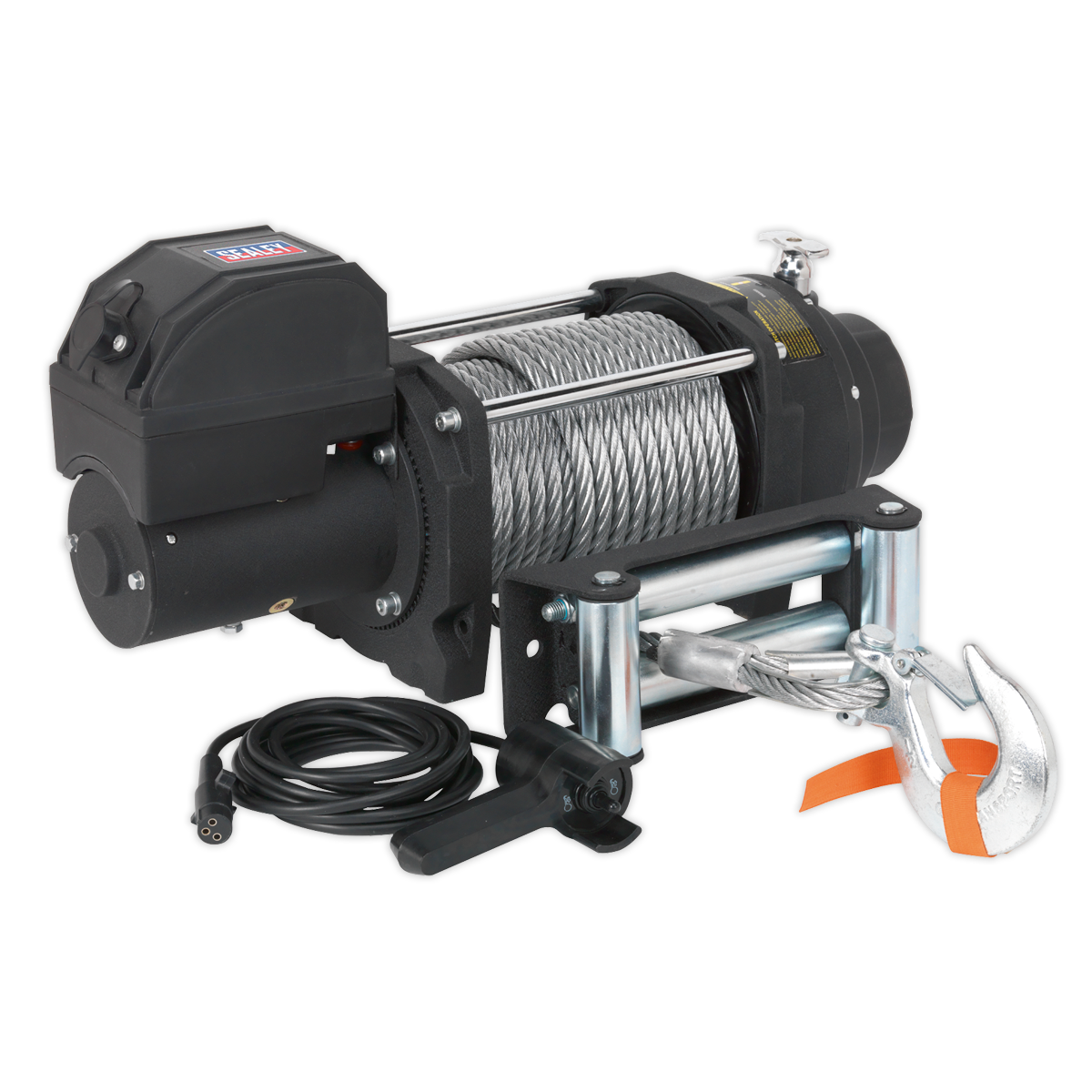 Sealey Recovery Winch 8180kg(18000lb)Line Pull 12V Industrial