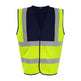 Prortx High Visibility Waistcoat - HV Yellow/Navy