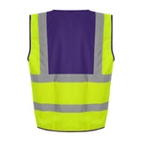 Prortx High Visibility Waistcoat - HV Yellow/Purple