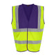 Prortx High Visibility Waistcoat - HV Yellow/Purple