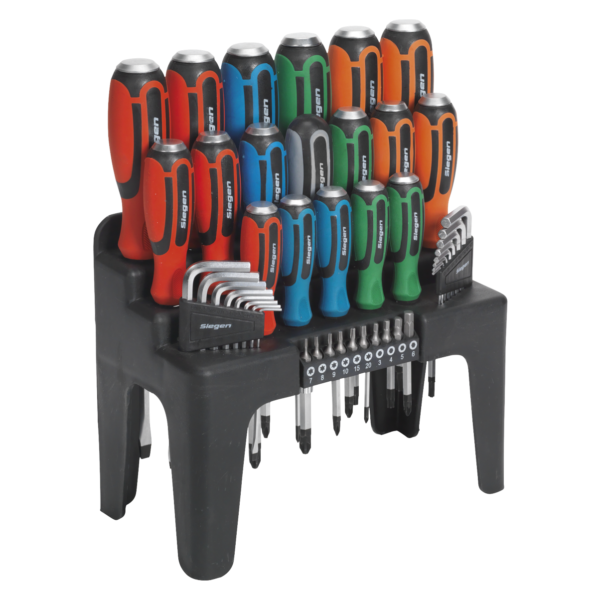 Sealey Hammer-Thru Screwdriver, Hex Key & Bit Set 44pc