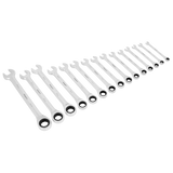 Sealey Combination Ratchet Spanner Set 15pc Metric