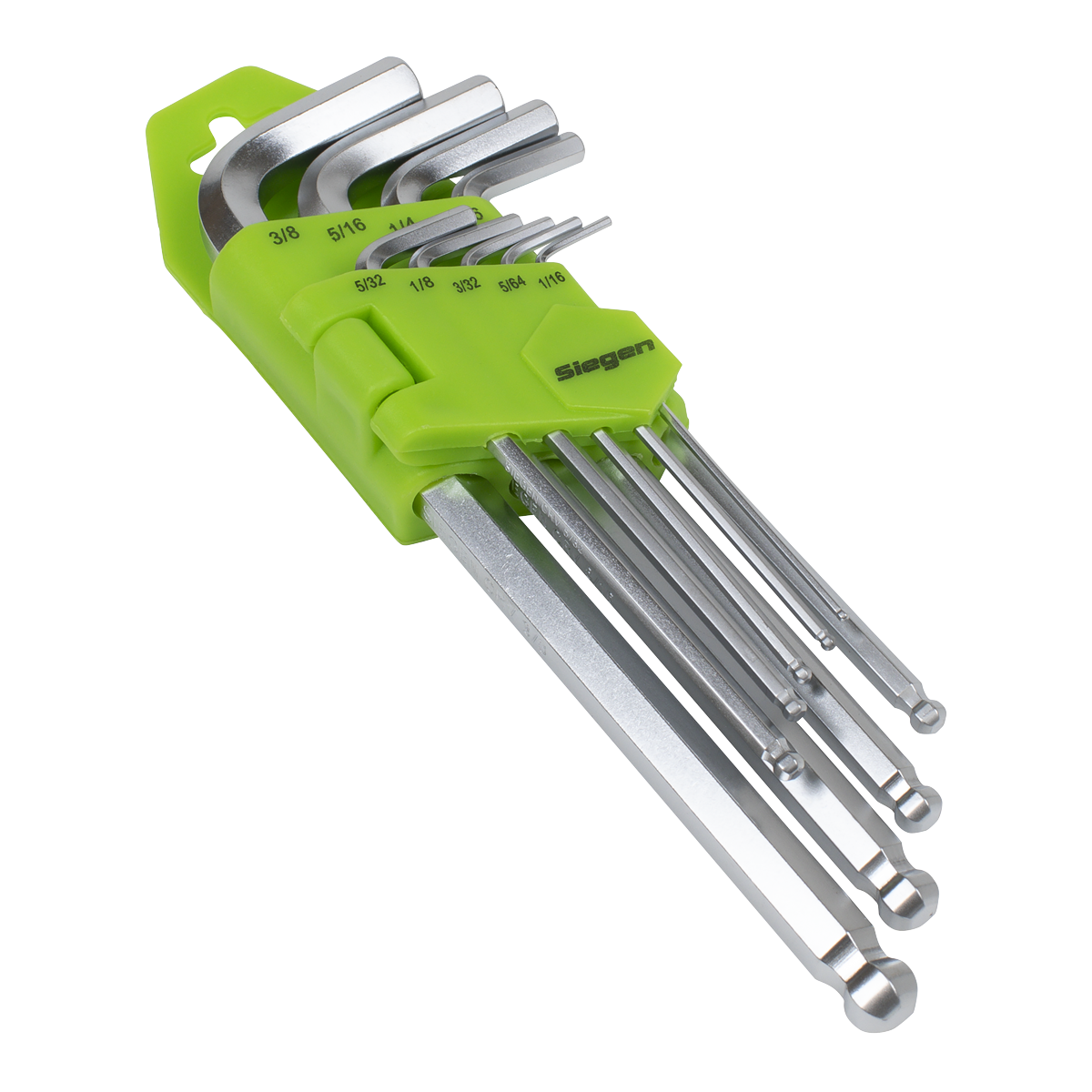 Sealey Hex Key Set Long Ball-End 9pc - Imperial