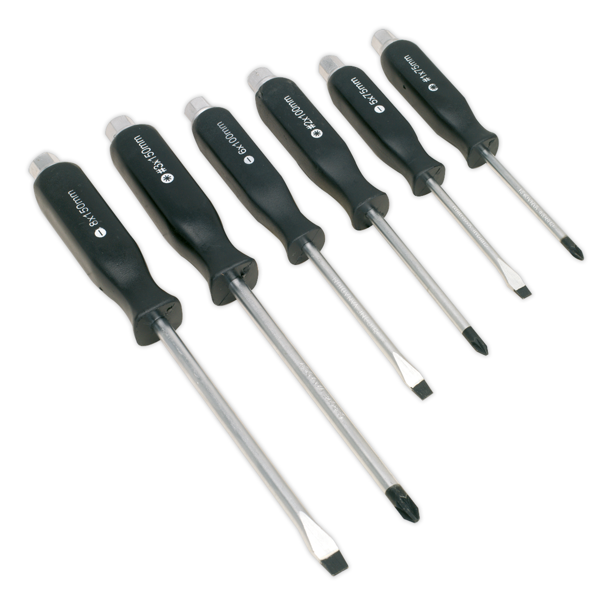 Sealey Screwdriver Set 6pc Hammer-Thru S0535