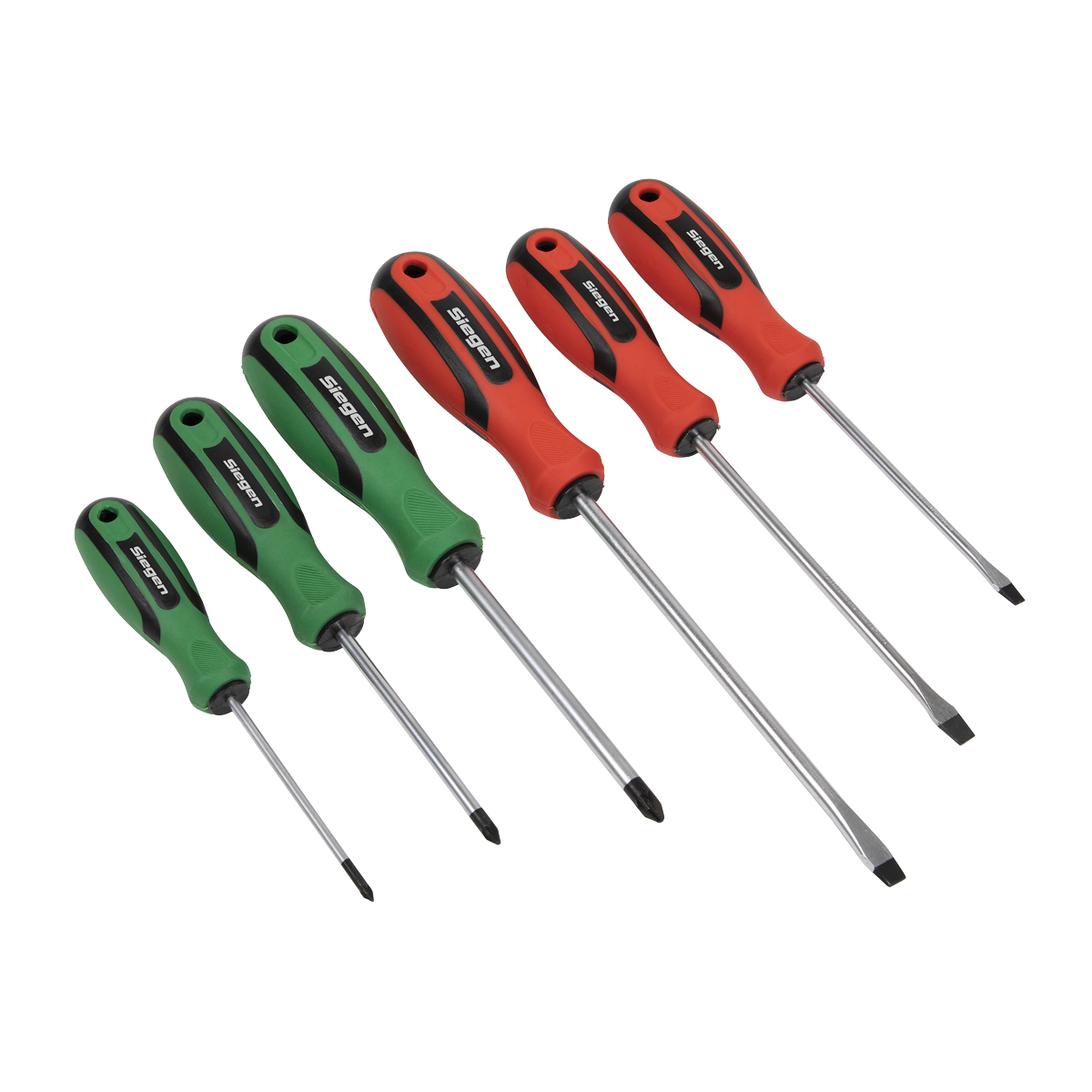 Sealey Soft Grip Screwdriver Set 6pc