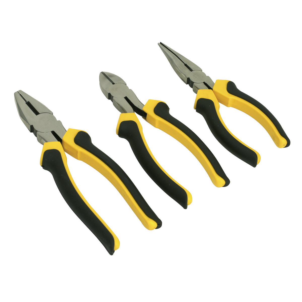 Sealey Comfort Grip Pliers Set 3pc